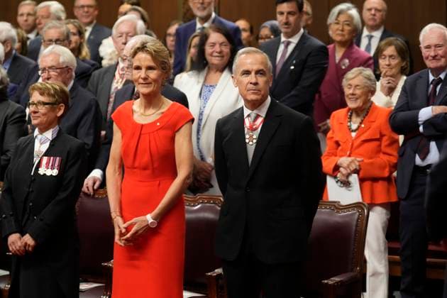 Canada, Mark Carney and Diana Fox Carney at the inauguration of Louise Arbour in Ottawa