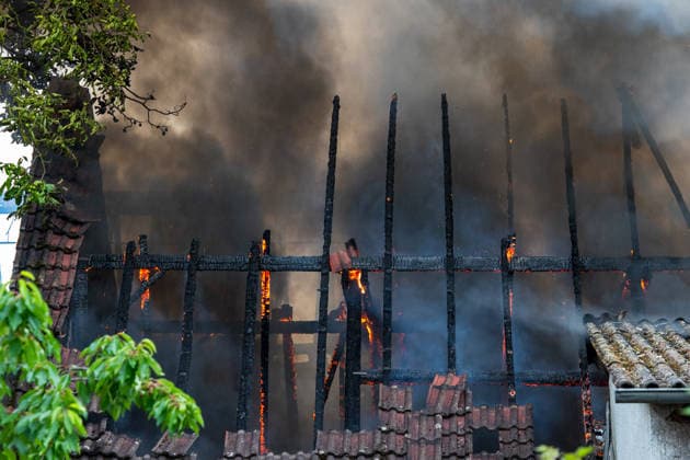 Hesse, fire in agricultural business in Rüsselsheim