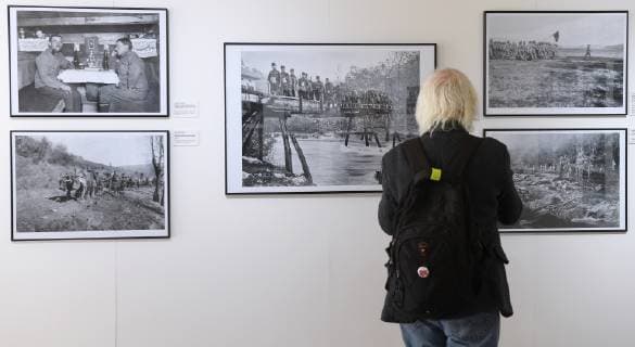 Prague, photo exhibition on the history of Czechoslovakia