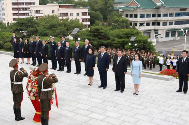 North Korea, visit by Xi Jinping, day 2