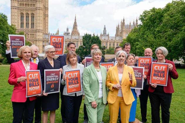 United Kingdom, Essential Energy Guarantee Photocall of the Liberal Democrats in London