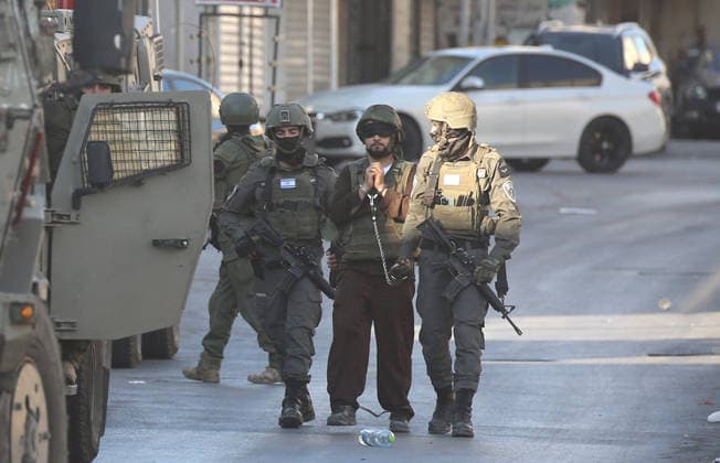 Middle East conflict, West Bank, deployment of the Israeli army in Nablus