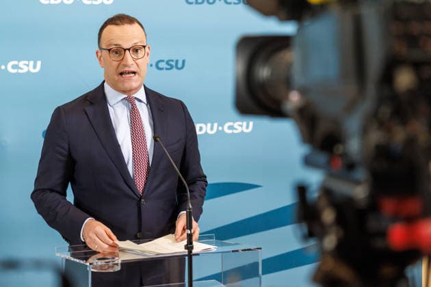 Berlin, CDU CSU parliamentary group meeting and press conference