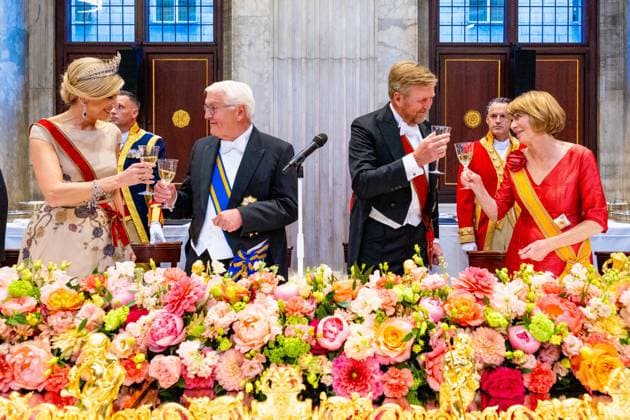Niederlande, Staatsbesuch von Frank-Walter Steinmeier, Tag 1 - Staatsbankett im Königspalast