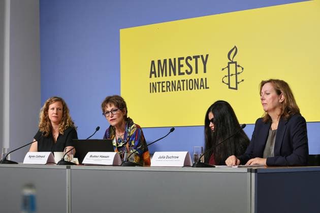 Berlin, Amnesty International Press Conference