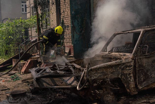 Ukraine, impressions after drone attack on Kharkiv