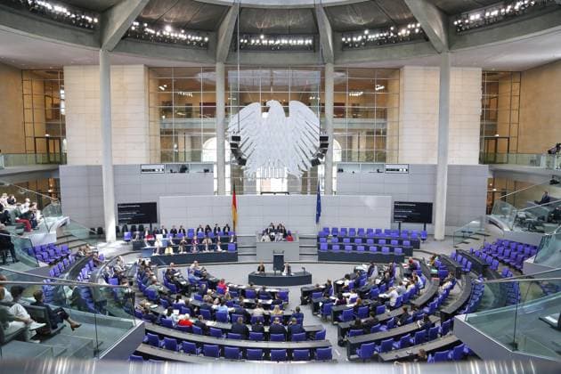 Berlin, plenary session in the Bundestag