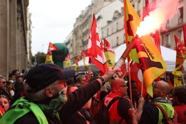 France, SNCF railway workers strike in Paris