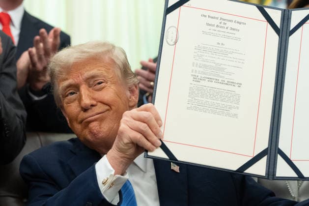 USA, Donald Trump signs Secure America Act in Washington DC