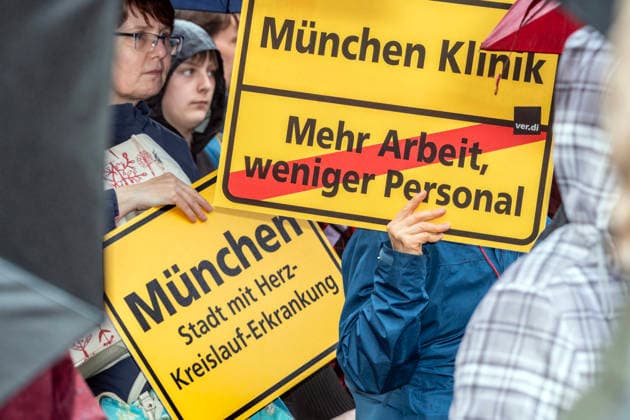 Bavaria, Ver.di warning strike in the healthcare sector in Munich
