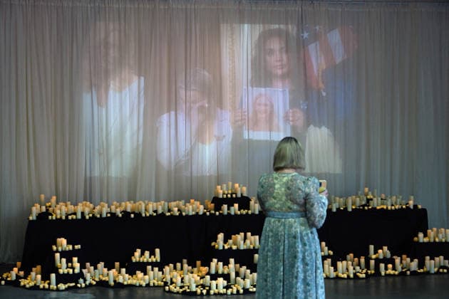 USA, Washington, Pop-up exhibition Trump and Epstein Memorial Reading Room