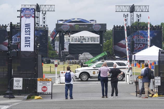 USA, UFC fight arena at the White House in Washington