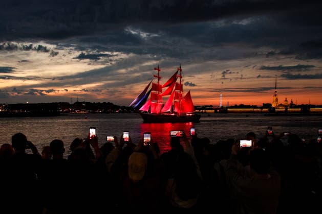 St. Petersburg, rehearsal for the Feast of the Scarlet Sails