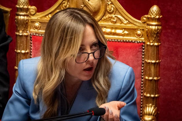 Italy, Giorgia Meloni in the parliament in Rome