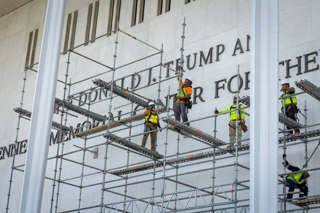 USA, Donald Trump apparently wants to have his name put back on the Kennedy Centre in Washington; archive images