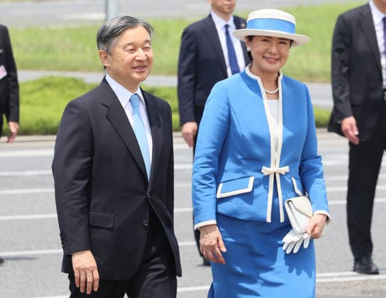 Royals, Emperor Naruhito and Empress Masako before travelling to the Netherlands