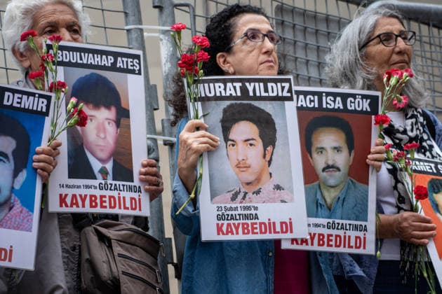 Turkey, vigil for missing persons in Istanbul