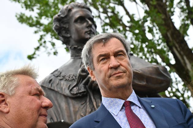 Bavaria, inauguration of the new Ludwig II monument in Munich