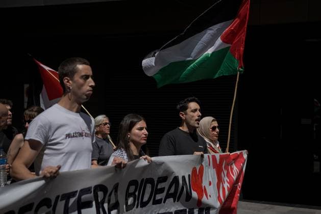 Spain, pro-Palestinian demonstration in Beasain