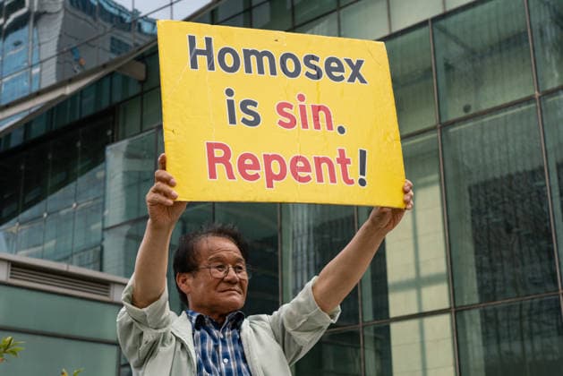 South Korea, anti-queer protest in Seoul