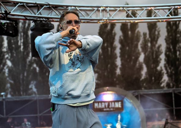 Music, Marvin Game concert as part of the Mary Jane cannabis fair in Berlin