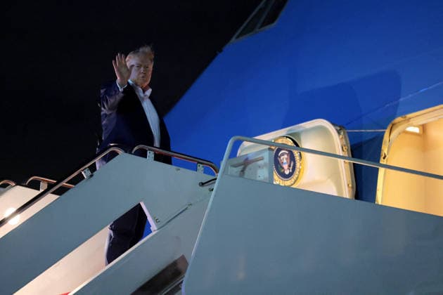 USA, Donald Trump Departure for the G7 summit in Evian-les-Bains