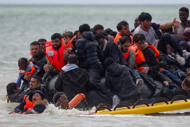 France, migrants in Dannes, northern France