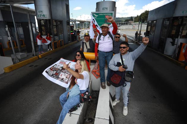 Mexico, protests by teachers in Mexico City