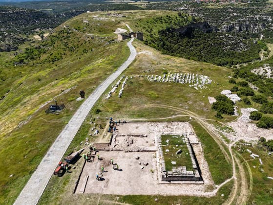 Turkey, Archaeological excavation in Uşak