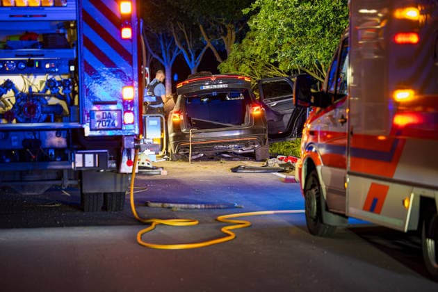Hesse, car accident on the L3261 between Bensheim-Langwaden and Hähnlein