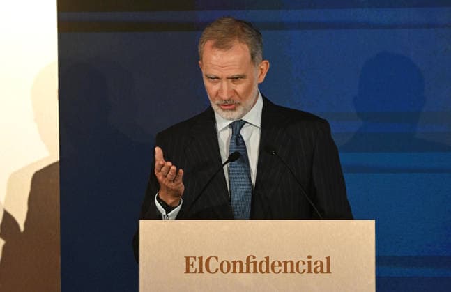 Royals: King Felipe and Queen Letizia of Spain at the celebrations marking the 25th anniversary of El Confidencial in Madrid