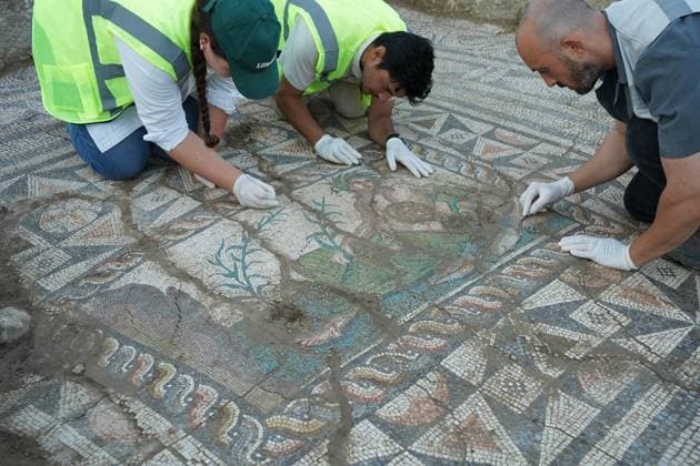 Turkey, Archaeological excavation in Aspendos