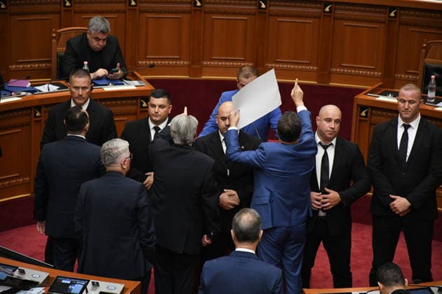 Albania, parliamentary session in Tirana