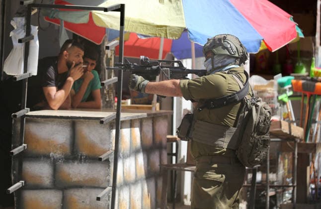 Middle East conflict, West Bank, Israeli army operation in Nablus