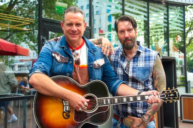 Music: The BossHoss concert at a Burger King branch in Berlin