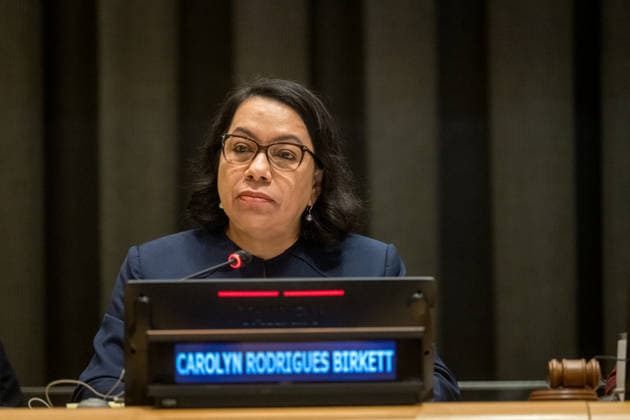 United Nations, General Assembly, Interactive Dialogue with Carolyn Rodrigues-Birkett, candidate for UN Secretary-General, in New York