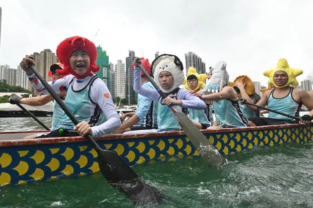 China, Dragon Boat Races in Hong Kong