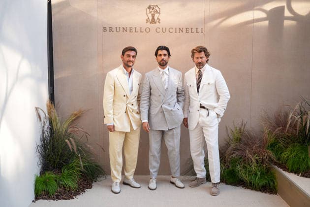 Milan Fashion Week, guests at the Brunello Cuccinelli fashion show