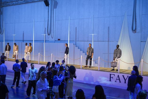 Milan Fashion Week, guests at the Fay fashion show