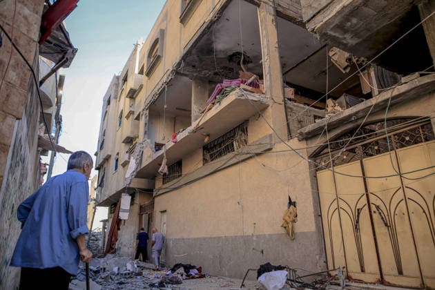The Middle East conflict, Gaza: impressions following an Israeli air strike on Gaza City
