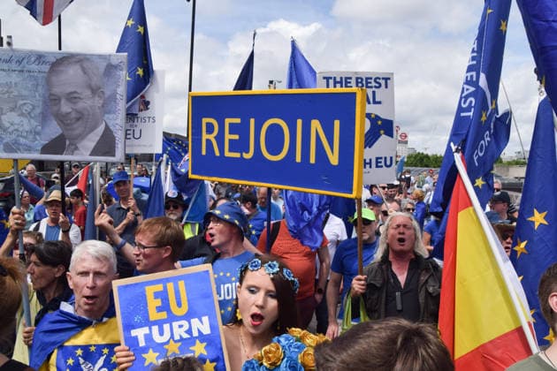 London: National Rejoin March calls for a return to the EU