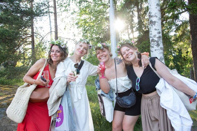 Finland, Seurasaari Midsummer Festival to mark the start of summer in Helsinki