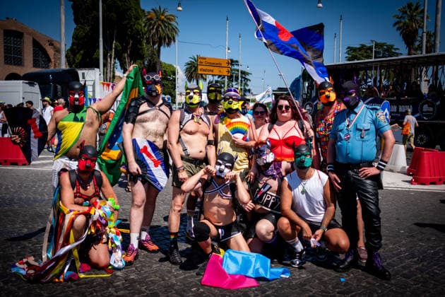Italy, Pride parade in Rome