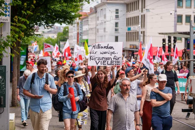 Hesse: Protest against social cuts in Kassel