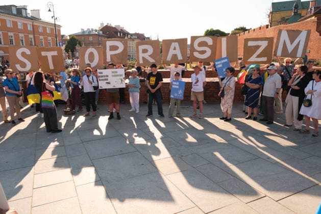 Poland, pro-migrant demonstration in Warsaw