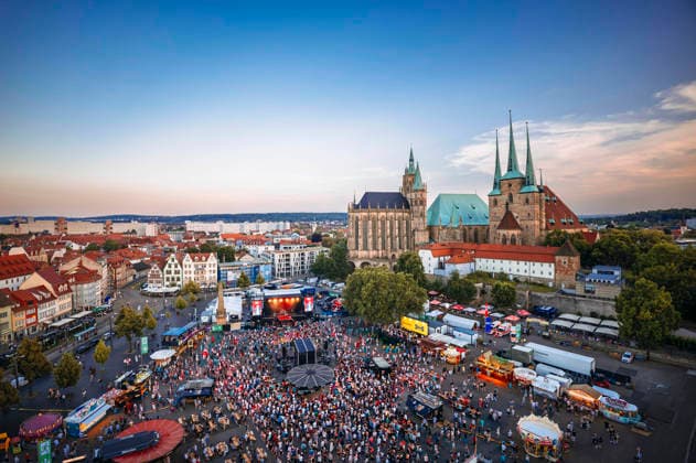 Thuringia, Krämerbrückenfest in Erfurt