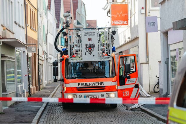 Baden-Württemberg, fire in Reutlingen