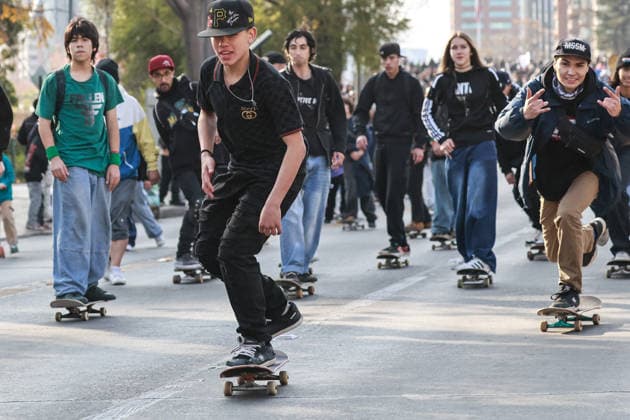 Chile, International Skateboarding Day in Santiago