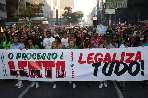 Brazil: Demonstration in favour of cannabis legalisation in São Paulo