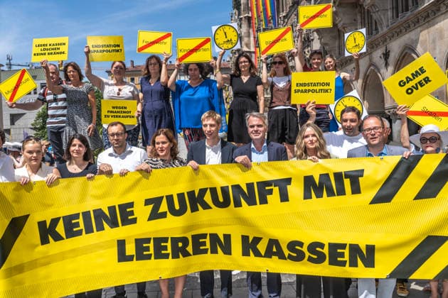 Bavaria: Protest in Munich over the financial situation of local authorities